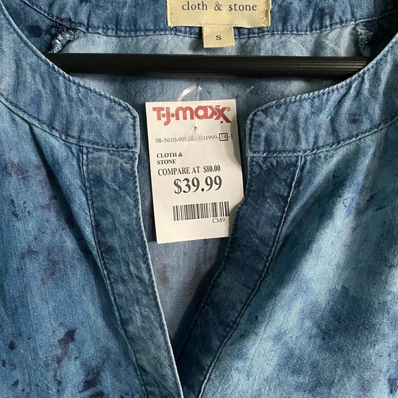 Cloth & Stone Long Sleeve Top Shirt - SZ S - Picture 4 of 4